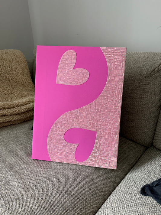 Pink Heart Ying & Yang