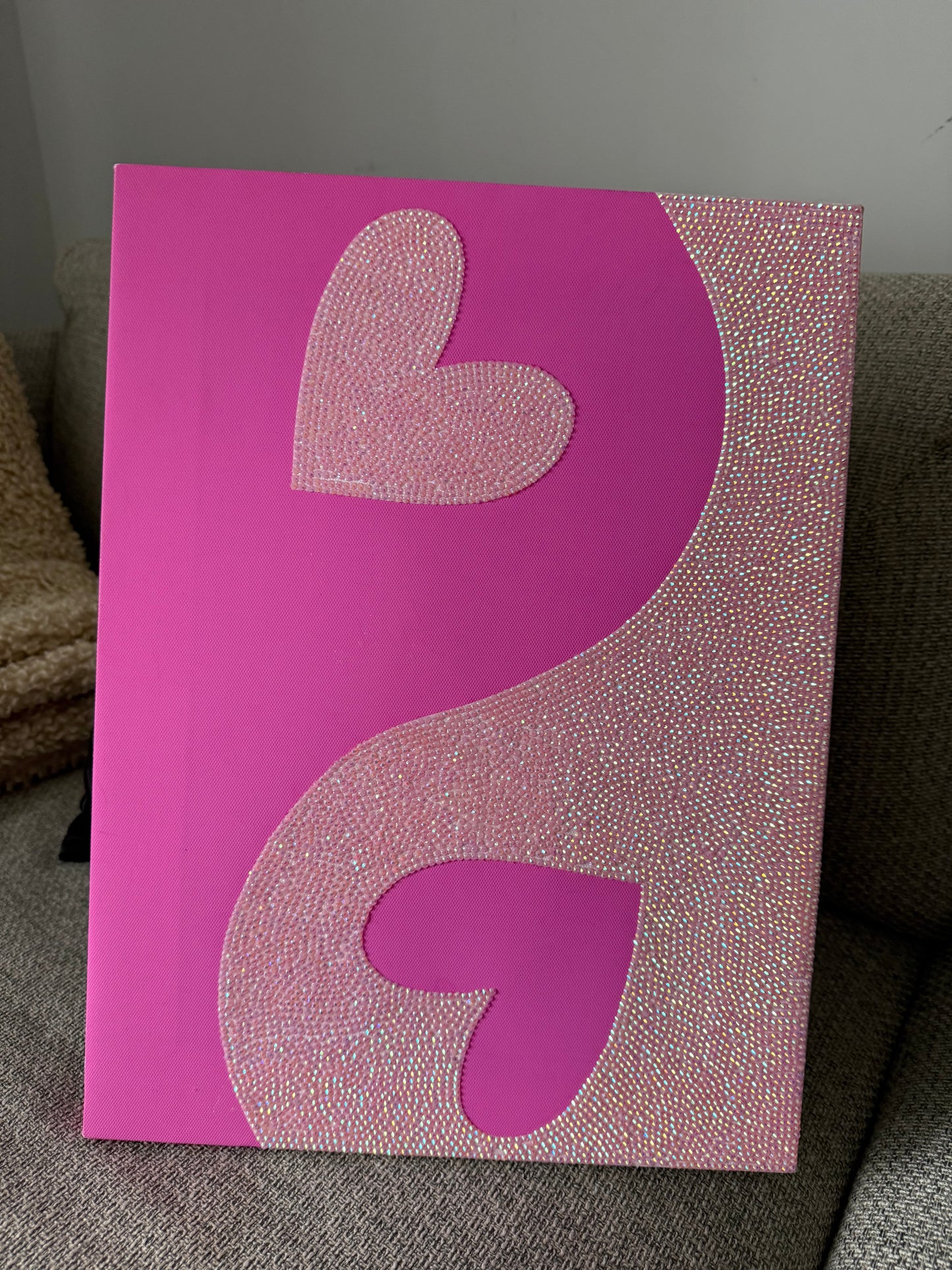 Pink Heart Ying & Yang