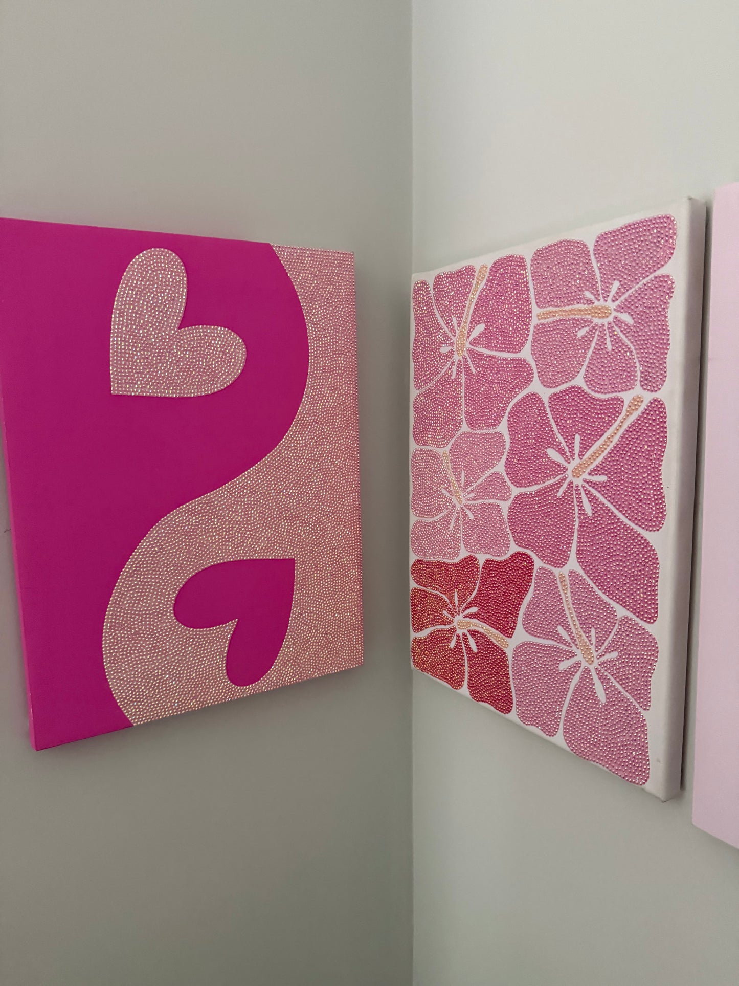 Pink Heart Ying & Yang